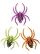 Image of Cute Purple Green and Orange Glitter Halloween Spiders