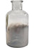 Image of Silver Shadowed 13cm Decorative Glass Bottle Vase - Main Image
