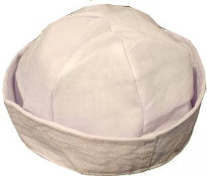 White Sailor Gob Costume Hat