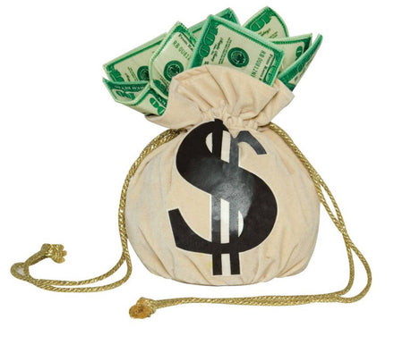 Novelty Money Bags Gangster Costume Handbag