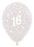 Image of 16th Birthday Crystal Clear 25 Pack Party Balloons