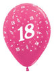 Image of 18th Birthday Metallic Fuchsia 25 Pack Balloons