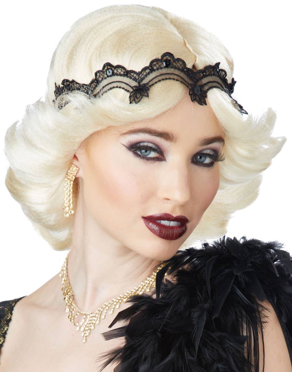 Blonde Flick Women's Gatsby Girl Flapper 1920's Costume Wig