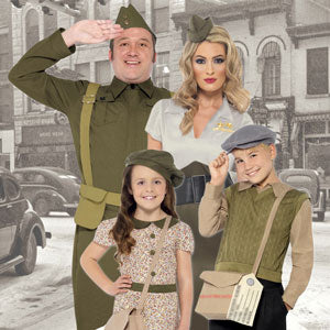 Image of people in 1930s and 1940s costumes