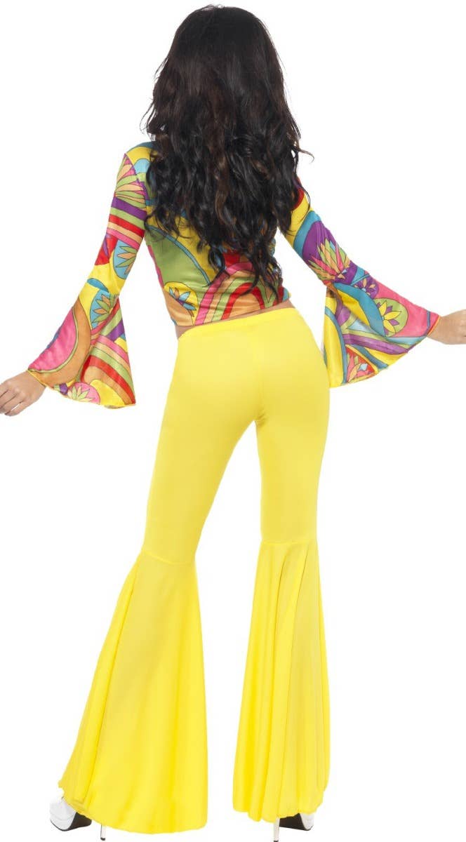 Women's  Retro 60's 70's Disco Hippie Costume - Back Image