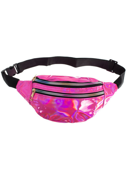 Main image of Hot Pink Holographic 80s Bum Bag