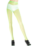 Image of Neon Green Full Length Women's 80s Fishnet Stockings