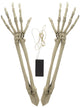 Image of Skeleton Arm Stakes With String Lights Halloween Decoration