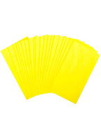 Image of Bright Yellow Rectangle 20 Pack Paper Napkins