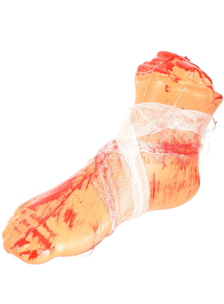 Image of Gauze Wrapped Bloody Severed Foot Decoration