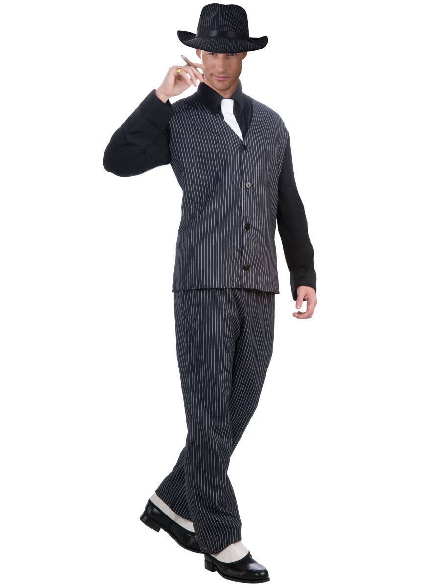 Image of Roaring 20's Men's Plus Size Gangster Suit Costume