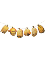 Image of Pumpkin Monster Heads Hanging Halloween Garland