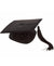Black Felt Adult's Mortar Board Graduation Costume Hat