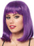 Women's Short Purple Bob Costume Wig with Fringe Main Image