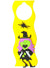 Image of Happy Witch Child Friendly Yellow Halloween Door Sign