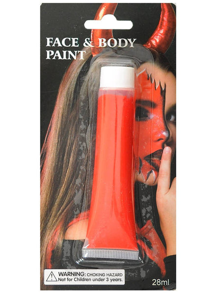 Image of Face and Body Paint Red 28ml Makeup Tube