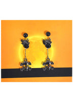 Image of Set of 3 Spider and Skull Halloween Costume Earrings