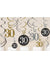 Image of 30th Birthday Black and Gold Hanging Spirals Decoration