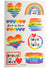 Image of Mardi Gras Love is Love Rainbow Temporary Tattoos - Main Image