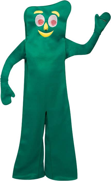 Novelty Green Gumby Character Costume for Adults - Main Image