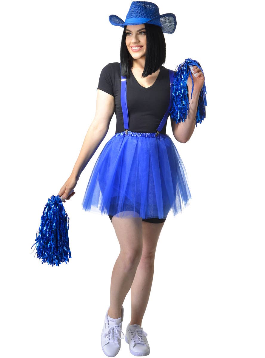 Image of Dark Blue 40cm Women's Costume Tutu - Full View