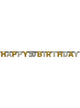 Image of 50th Birthday Sparkling Gold Happy Birthday Banner