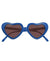 Jumbo Blue Heart Shaped Costume Glasses