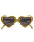 Novelty Heart Shaped Extra Large Costume Sunglasses