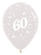 Image of 60th Birthday Crystal Clear 25 Pack Party Balloons