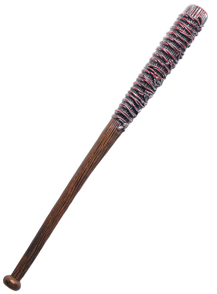 Image of Realistic Baseball Bat with Barbed Wire Costume Weapon