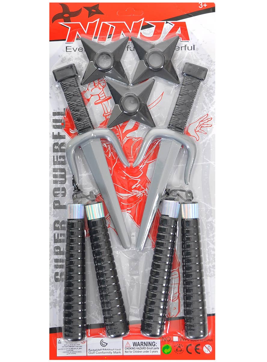 Image of Stealth Ninja 7 Piece Fake Weapon Set