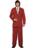 Image of Newsreader Mens 70s Red Costume Suit