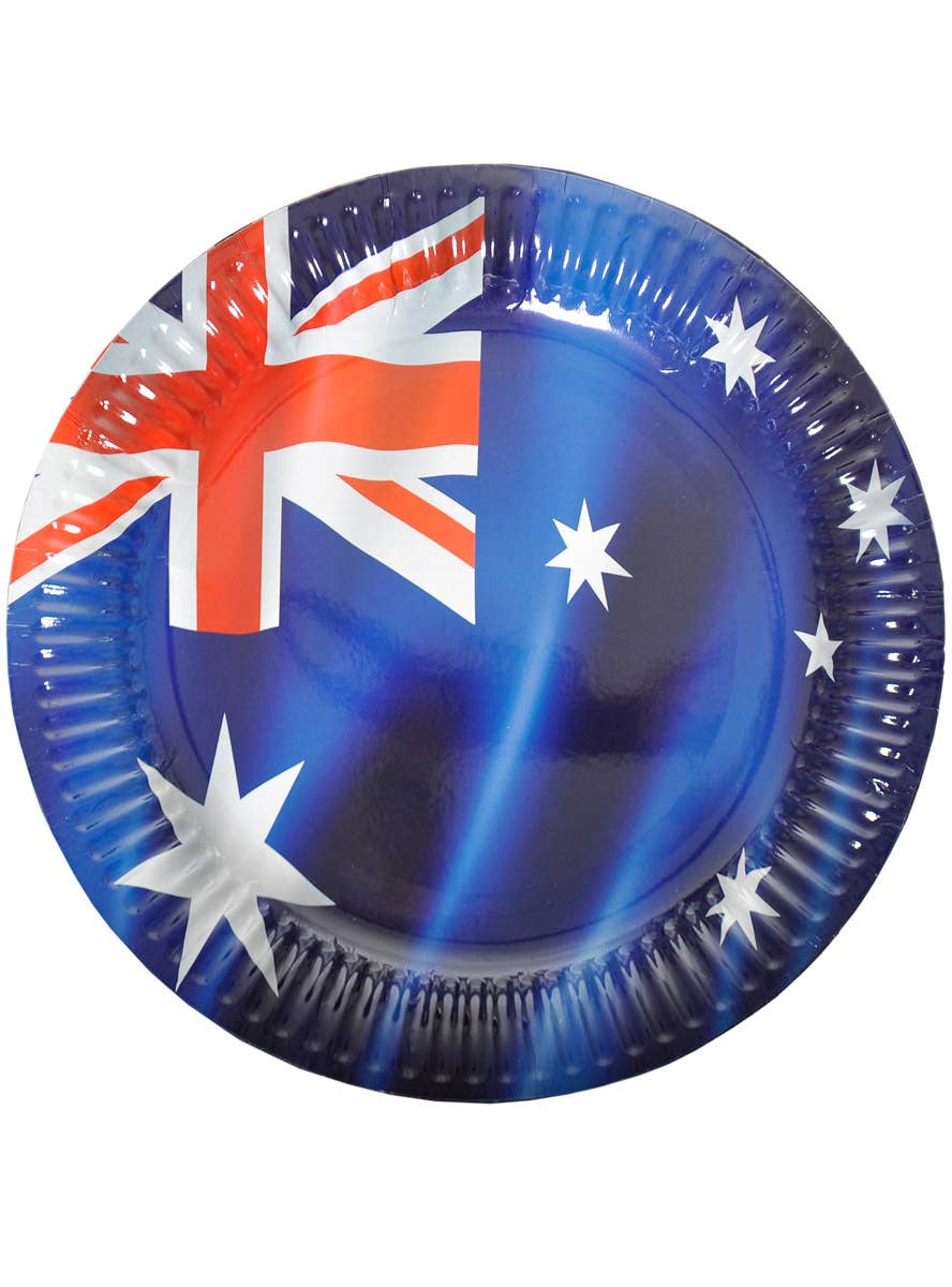 Image of 23cm Australian Flag Paper Plates Pack of 8