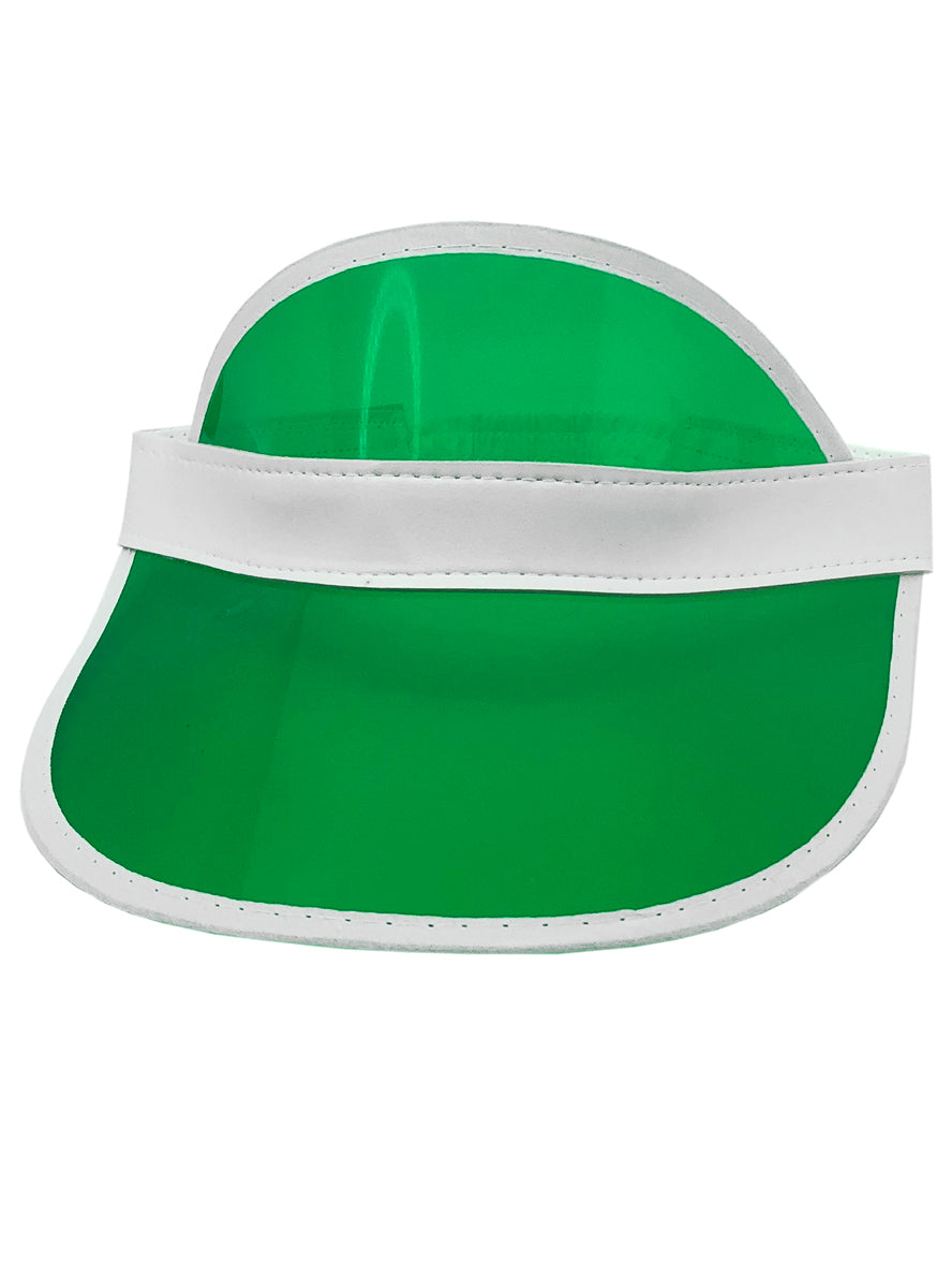 Adults Green 1980's Costume Visor - Alternative Image