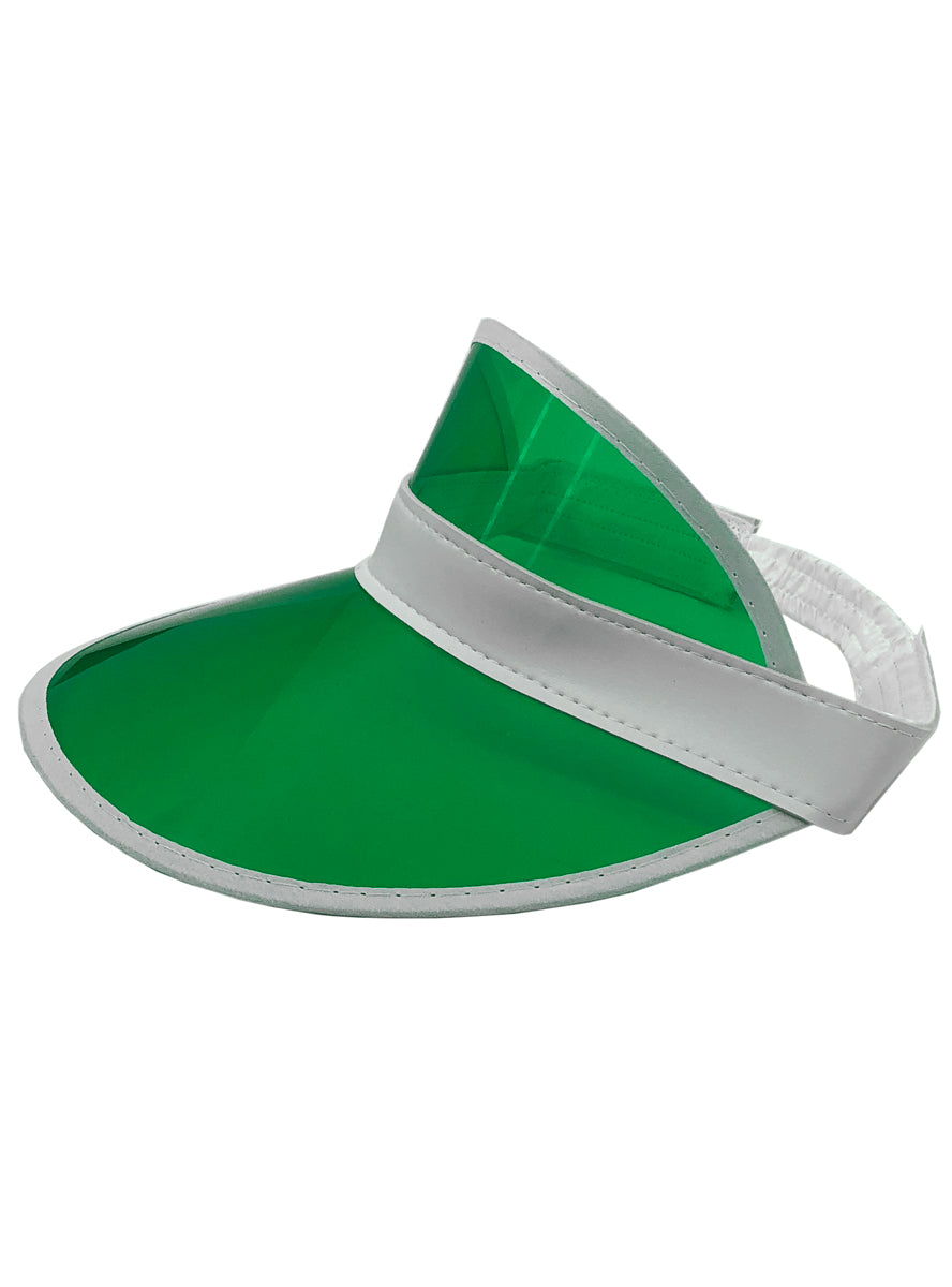 Adults Green 1980's Costume Visor - Main Image