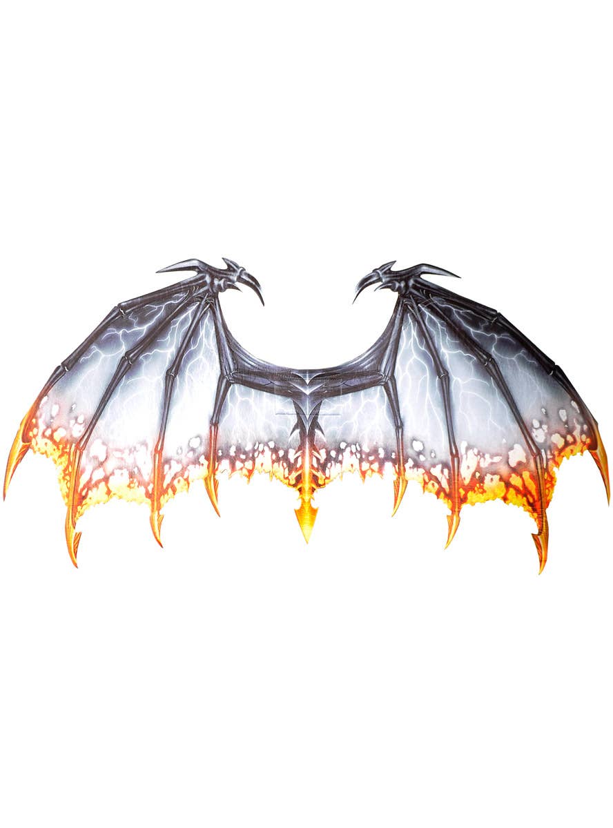 Image of Flame Tipped 90cm Storm Dragon Costume Wings