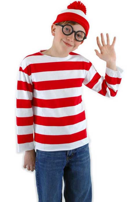 Boy's Where's Wally Book Week Costume Front View