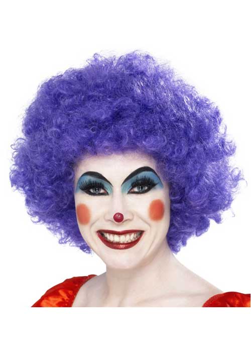 Women's Purple Clown Costume Wig