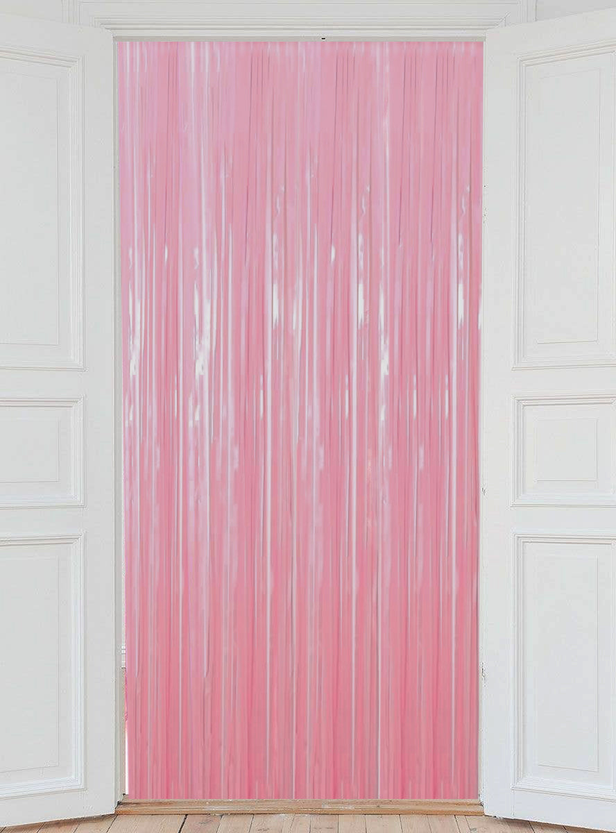 Pink Foil Tassel 2m x 90cm Backdrop Decoration