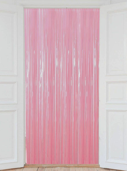 Pink Foil Tassel 2m x 90cm Backdrop Decoration