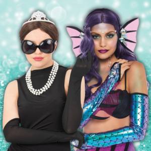 Image of two women wearing accessory kits