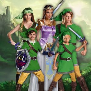 Image of people wearing Legend of Zelda costumes