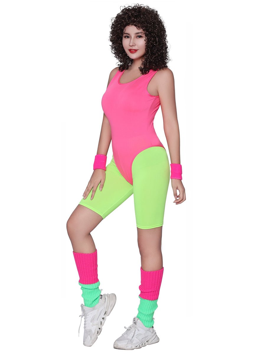 Alternative image of 80s Aerobics Womens Pink Workout Costume