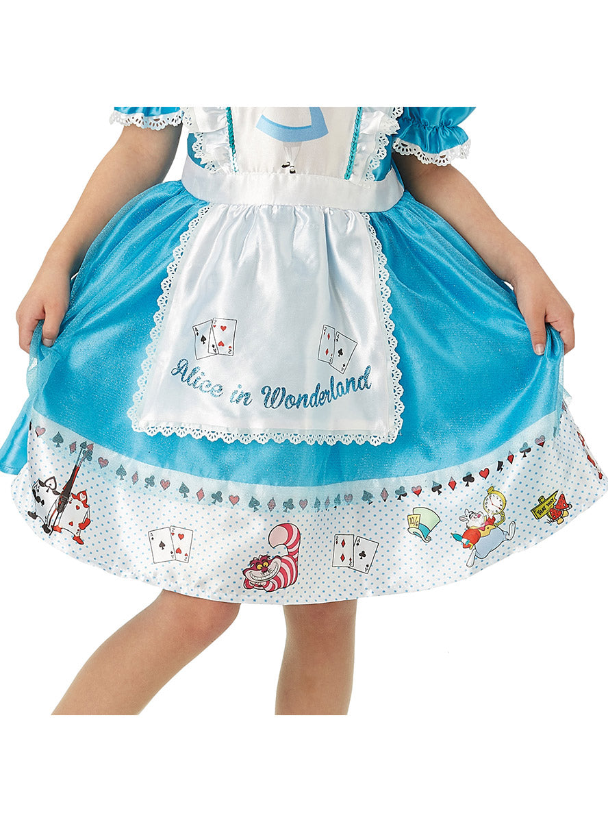 Close image 2 of Alice In Wonderland Deluxe Girls Costume