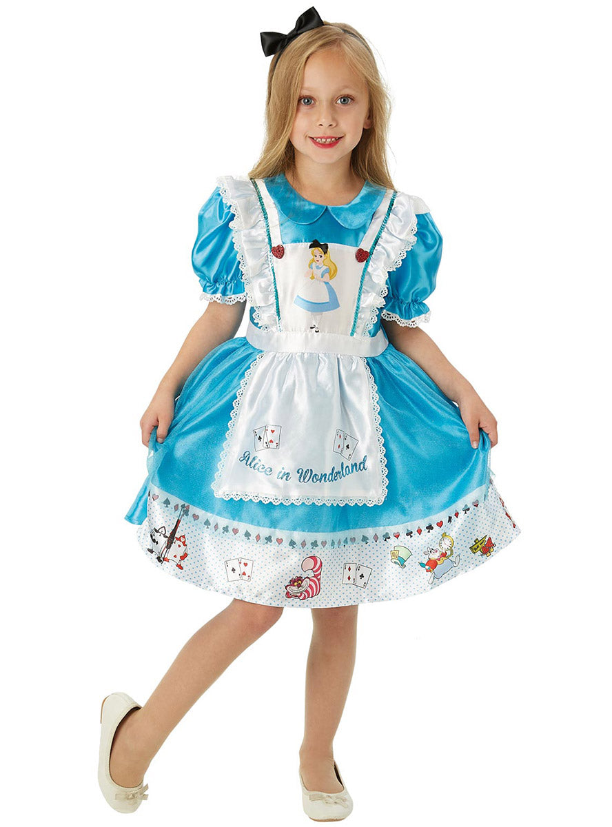 Main image of Alice In Wonderland Deluxe Girls Costume