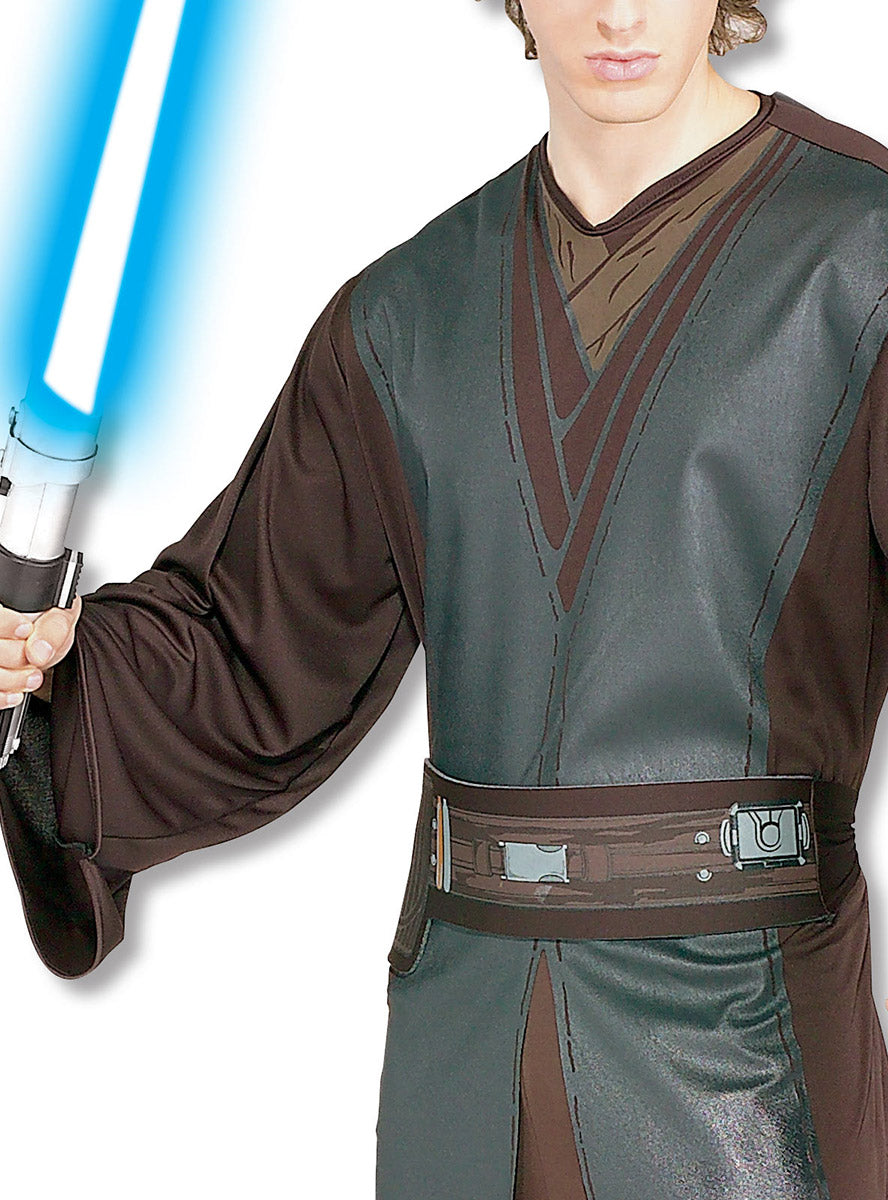 Image of Anakin Skywalker Mens Star Wars Jedi Costume - Close Image 1