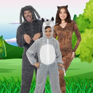 Image of people wearing animal costumes