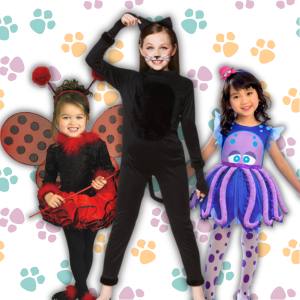 Image of girls wearing animal costumes