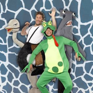 Image of men wearing animal costumes