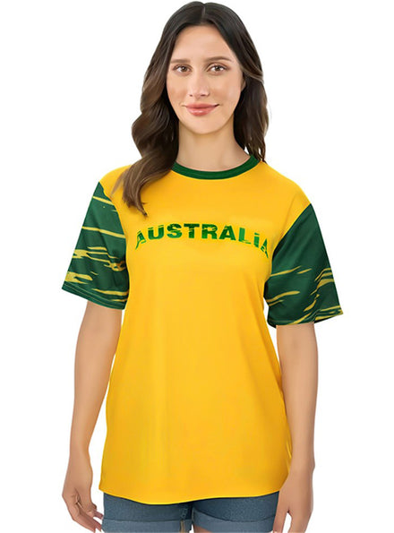 Green And Gold Womens Australia Day Top - Main Image